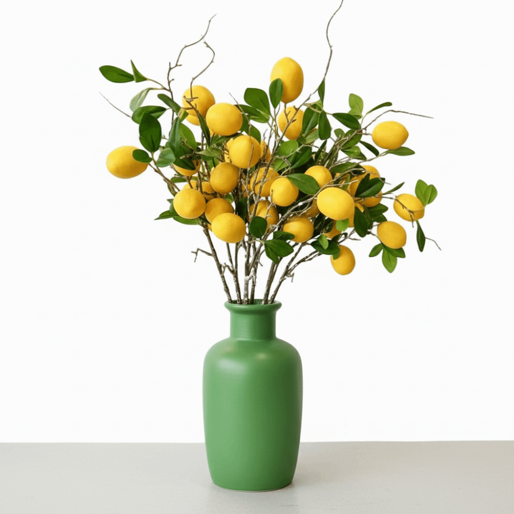 Yeşil Yapraklı Yapay Limon Dal - Luxury Lifestyle Items incelemesi ve fiyatı