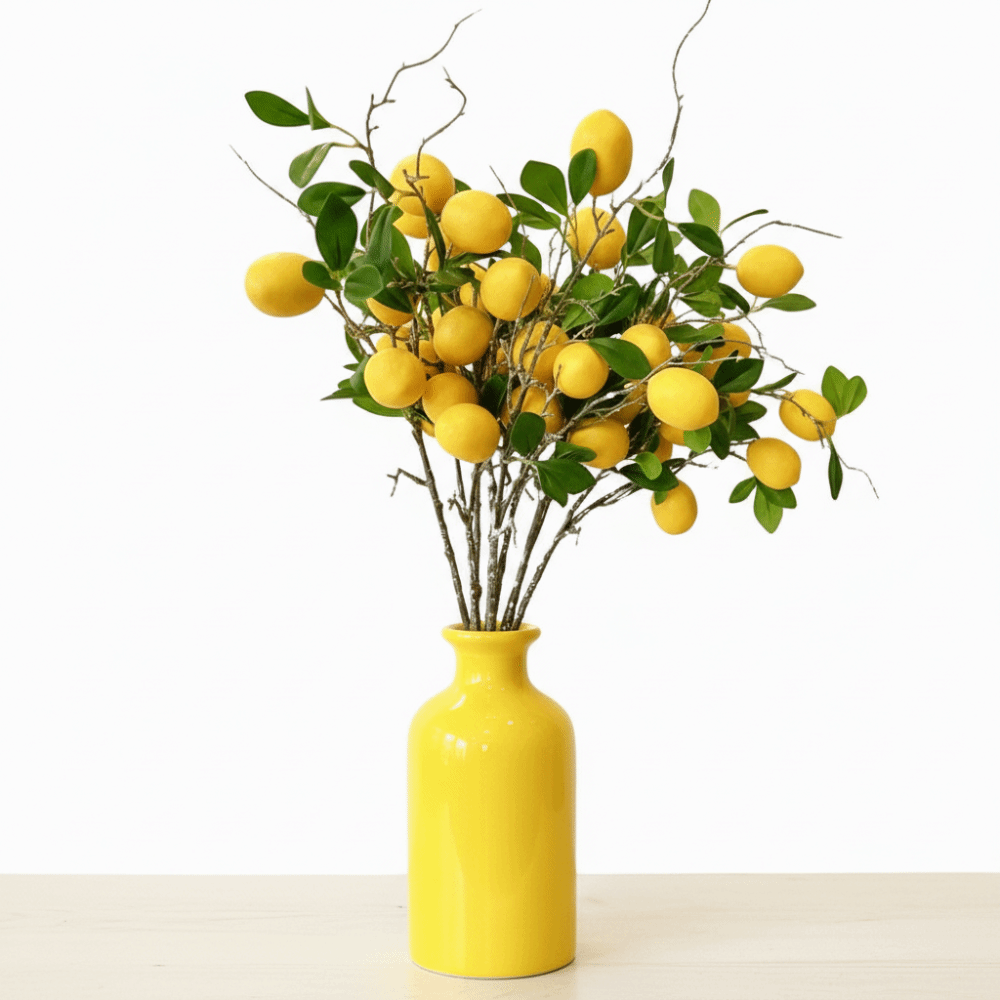 Yeşil Yapraklı Yapay Limon Dal - Luxury Lifestyle Items incelemesi ve fiyatı
